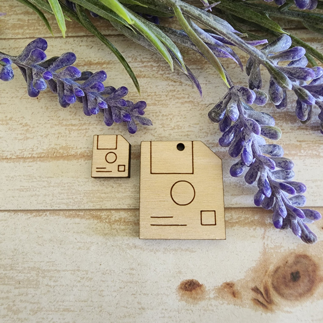 Floppy Disk Stud & Drop