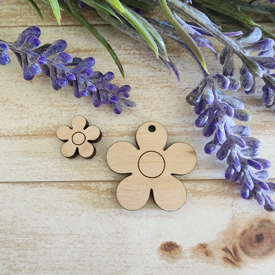 5 Petal Flower Stud & Drop