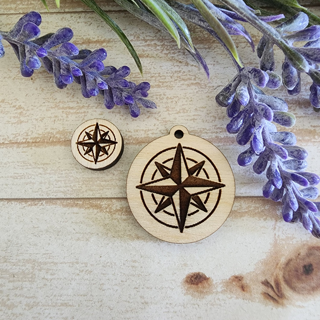 Compass Stud & Drop