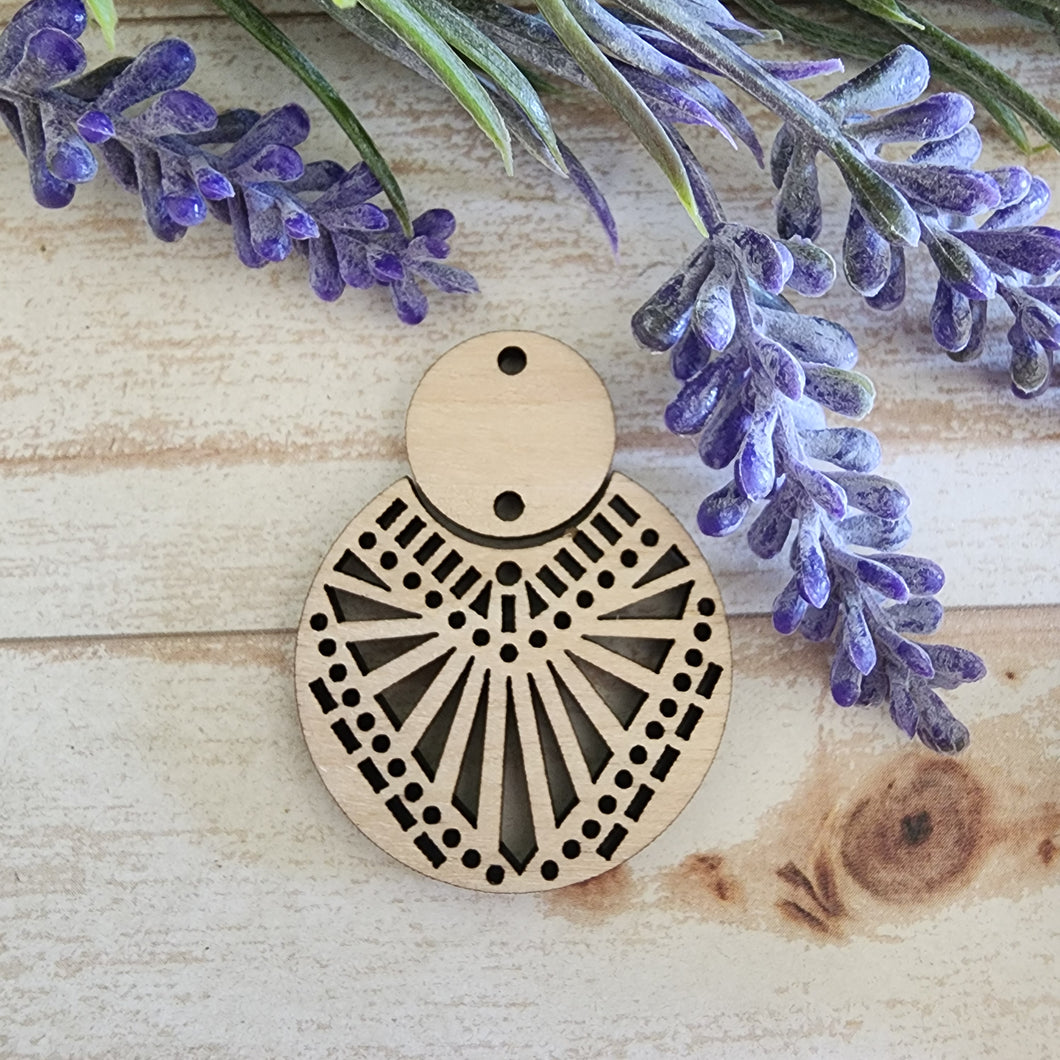 Bohemian 2 Piece Round Cutout Drop #2