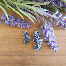 Load image into Gallery viewer, Simple Seahorse Acrylic Stud &amp; Drop
