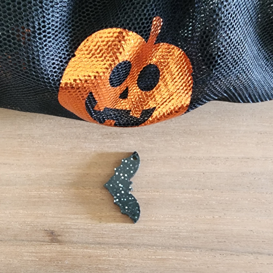 Halloween Acrylic Elongated Bat Drop