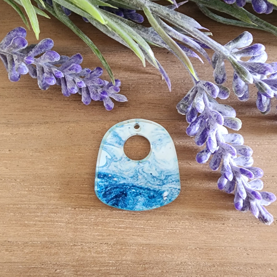 Patterned Acrylic Wide Rounded Cutout Tombstone Drop