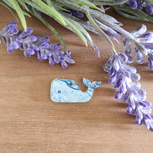Load image into Gallery viewer, Patterned Acrylic Whale Silhouette Drop
