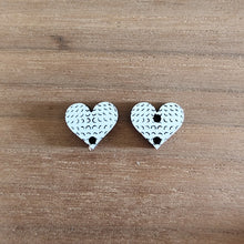 Load image into Gallery viewer, Acrylic Sports Heart Stud Connectors
