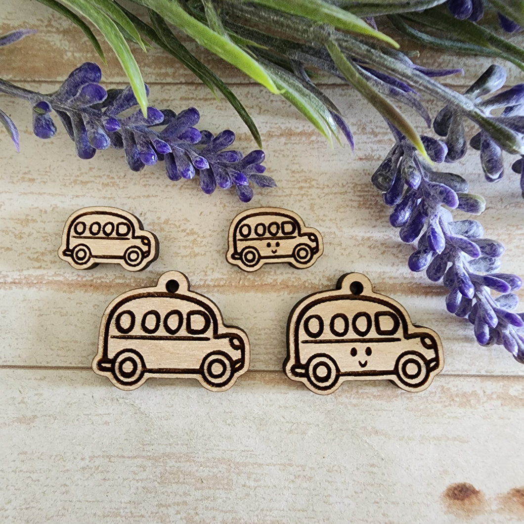 Cute School Bus Studs & Drops