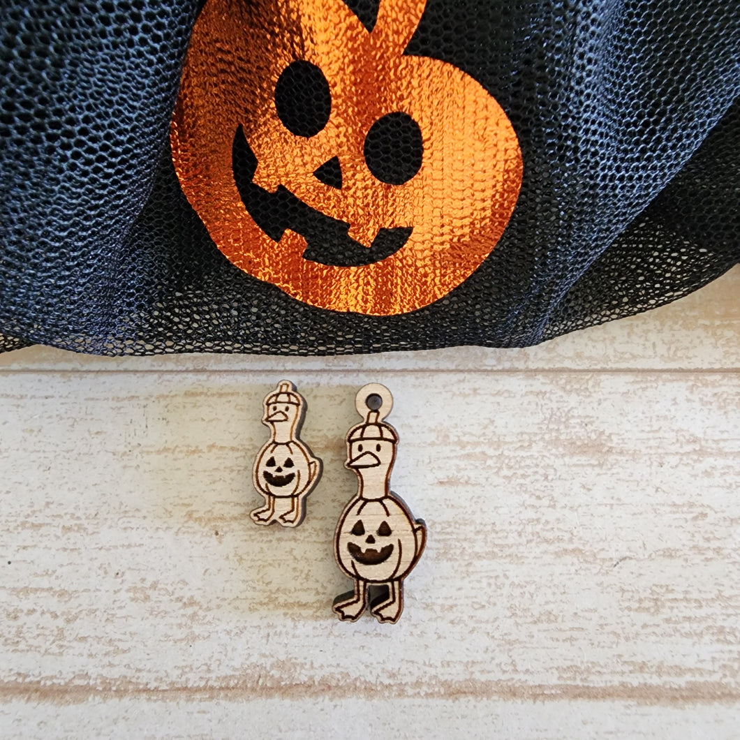 Halloween Cute Jack o' Lantern Duck/Goose Stud & Drop