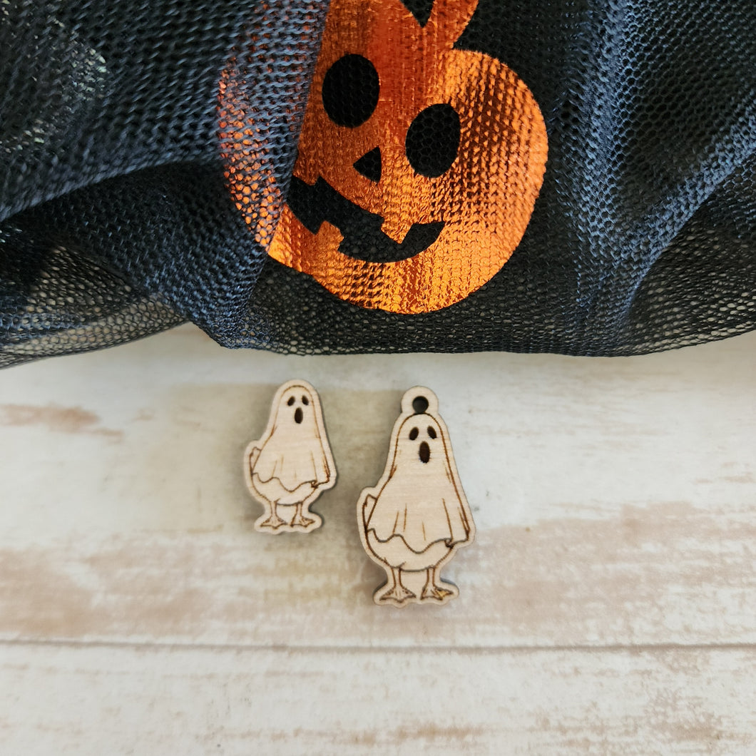 Halloween Duck/Goose Ghost Stud & Drop