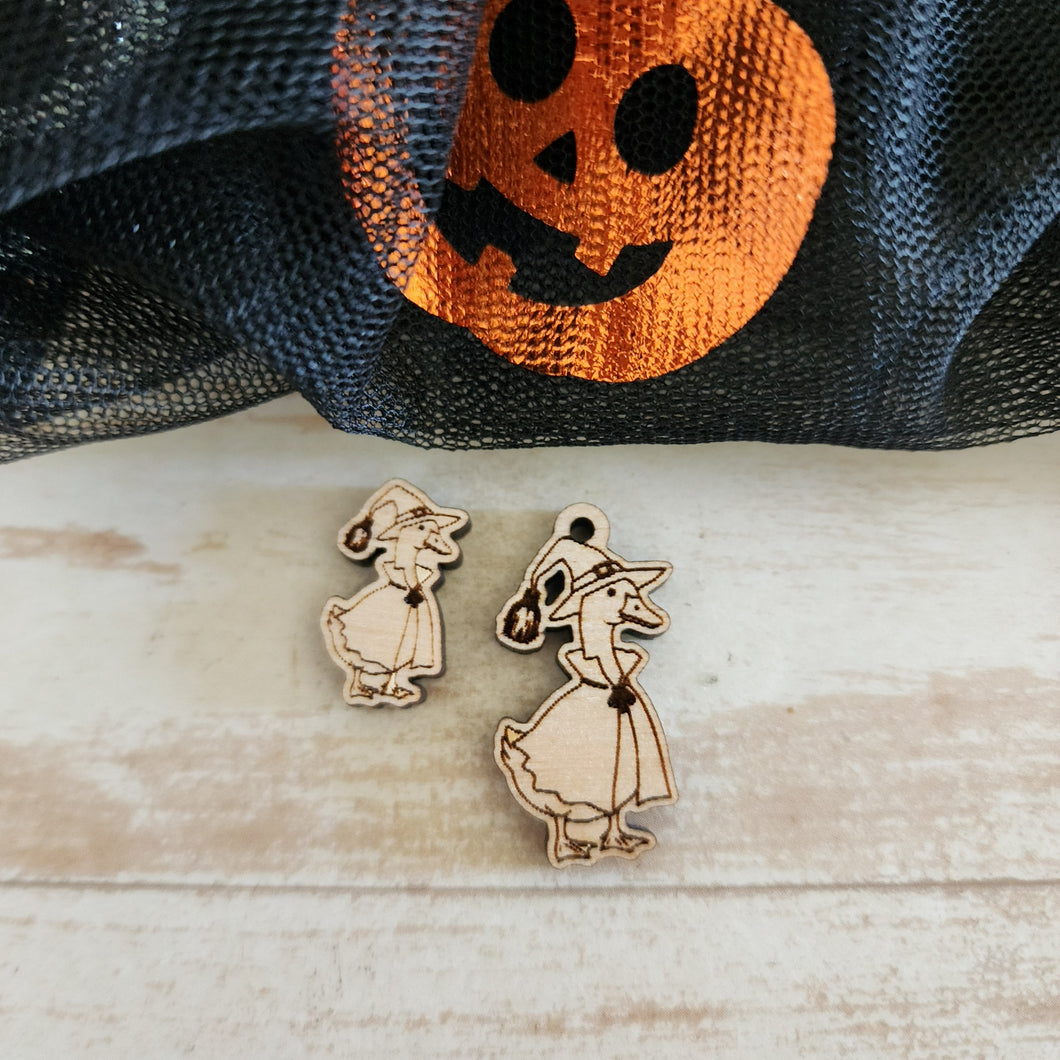 Halloween Duck/Goose Witch Stud & Drop