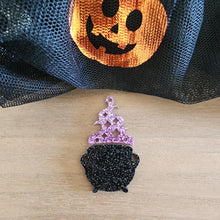 Load image into Gallery viewer, Halloween Cauldron &amp; Smoke Acrylic 2 Piece Drops
