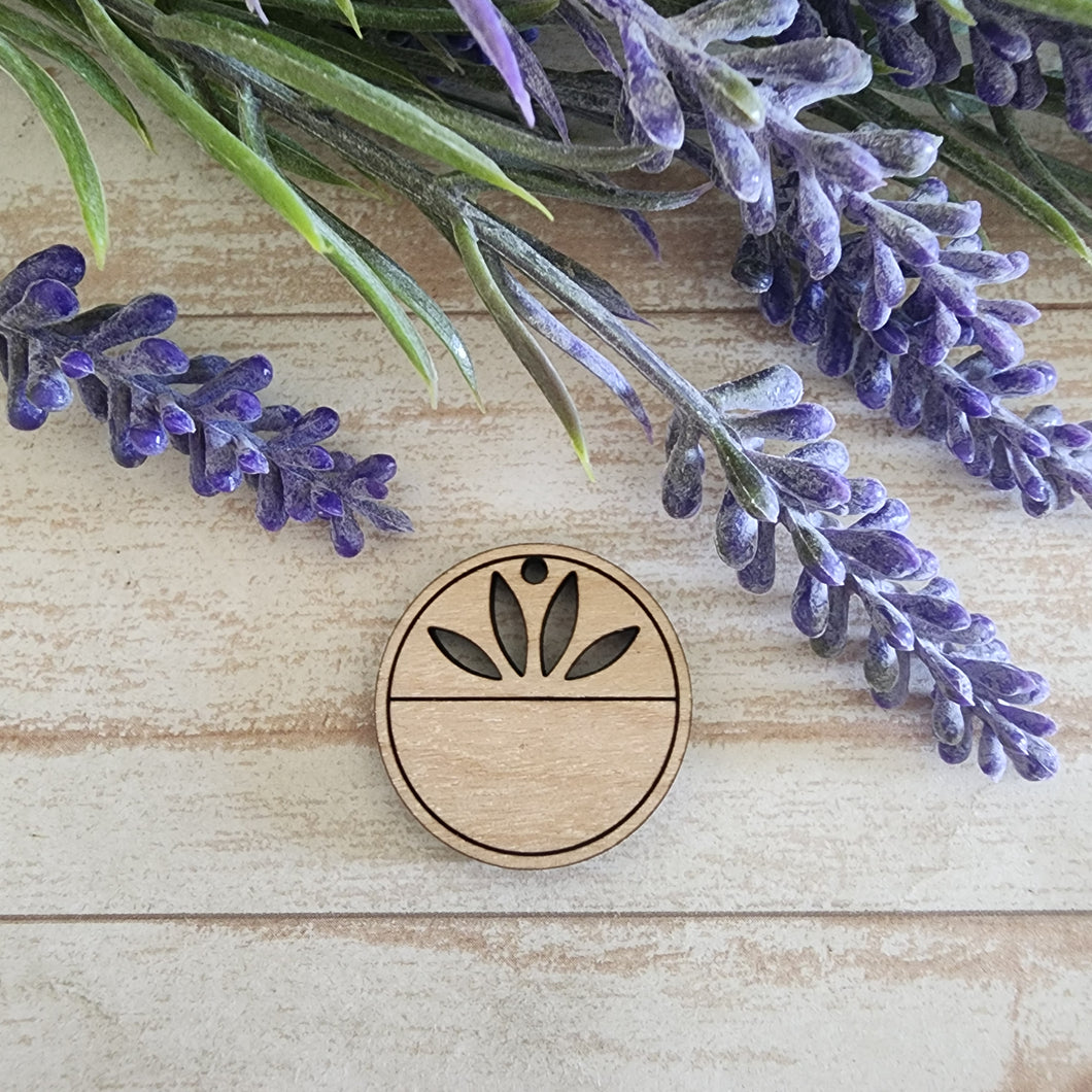 Round Bordered Half Cutout Drop