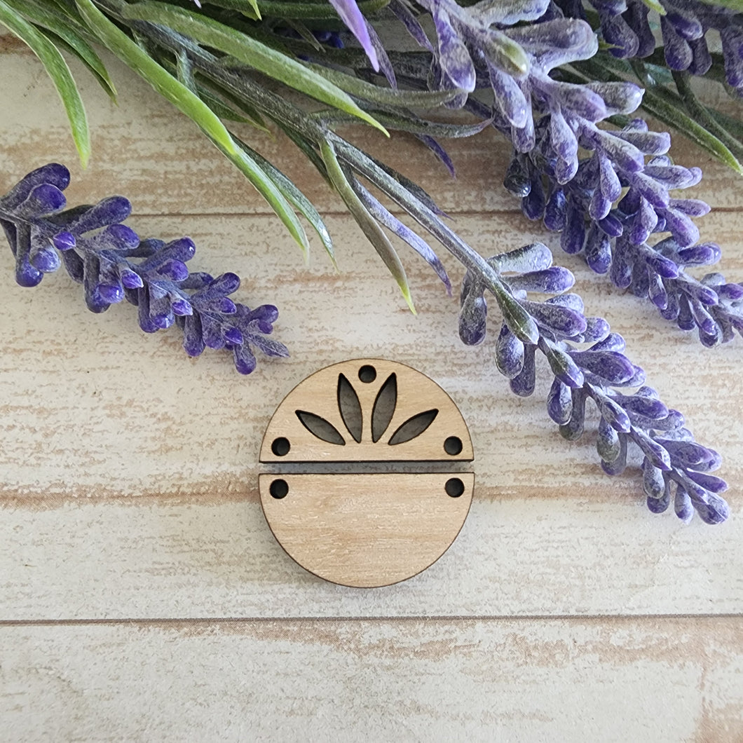 Round Half Cutout Split Drop