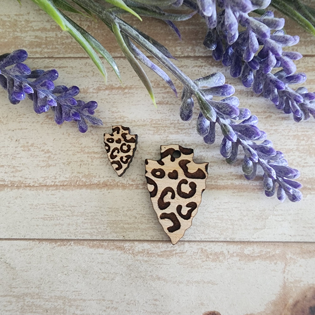 Leopard Arrowhead Stud & Drop