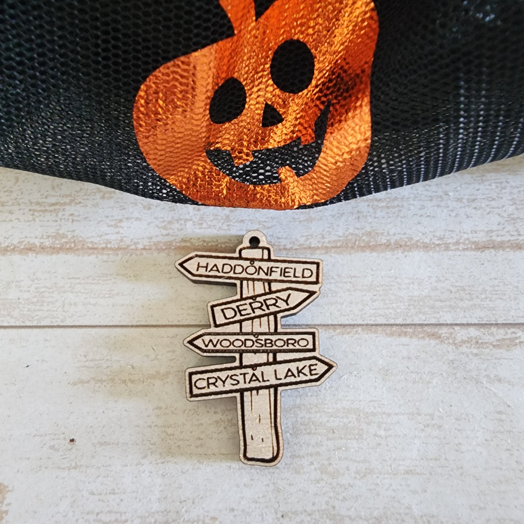 Halloween Horror Road Sign Drop