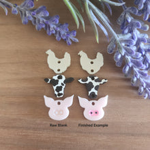 Load image into Gallery viewer, Farm Animal Triple Acrylic &amp; Patterned Wood Drop
