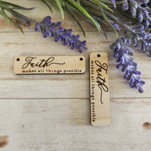 Load image into Gallery viewer, Faith Makes All Things Possible Bar Necklaces
