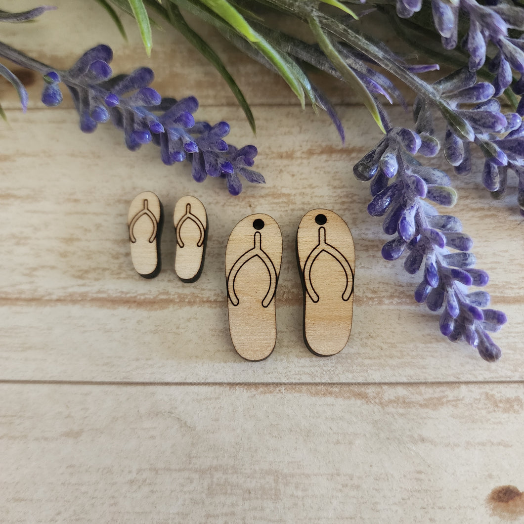 Summer Beach Flip Flops Studs & Drops