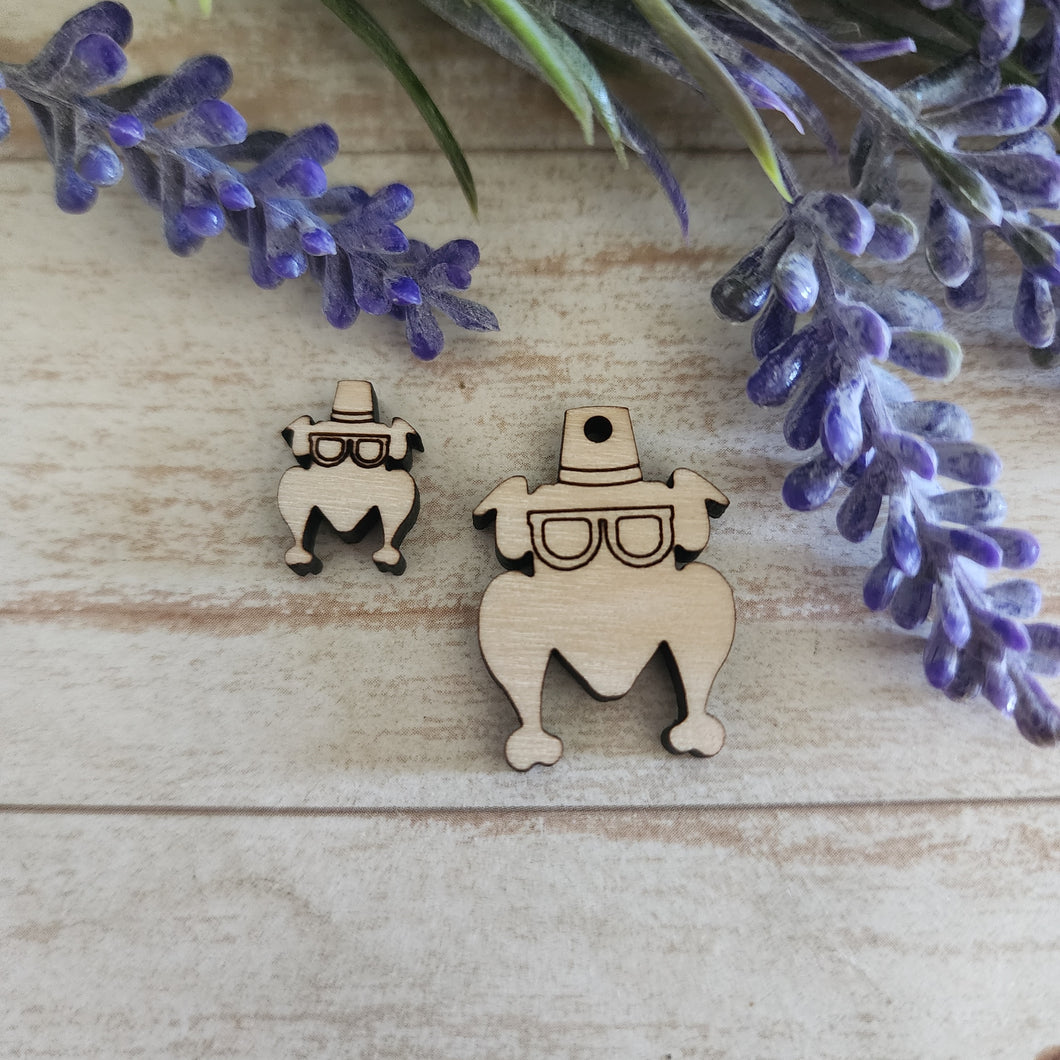 Friends Turkey with Glasses Stud & Drop