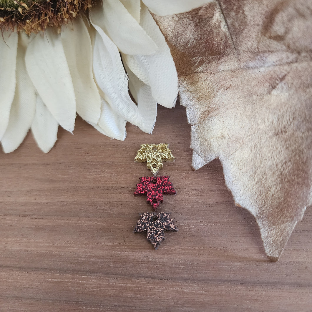 Fall Acrylic Triple 3 Point Maple Leaves Drop