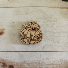 Load image into Gallery viewer, Fall Patchwork Quilt Pumpkins Stud &amp; Drops
