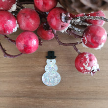 Load image into Gallery viewer, Christmas Acrylic Snowman &amp; Hat 2 Piece Drop
