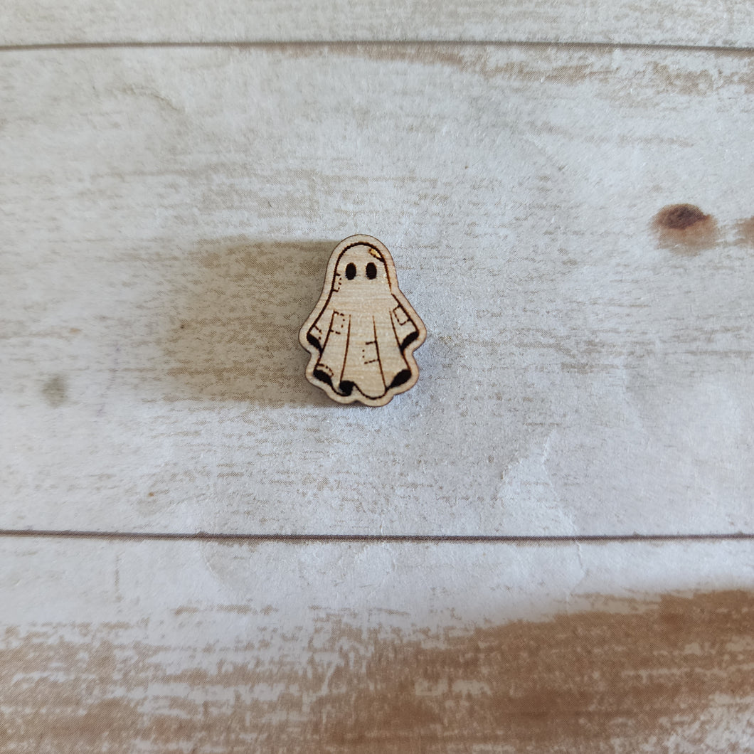 Halloween Patchwork Ghosts Studs & Drops