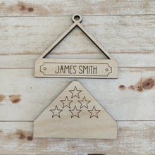 Load image into Gallery viewer, Christmas Folded Flag Personalized Ornament

