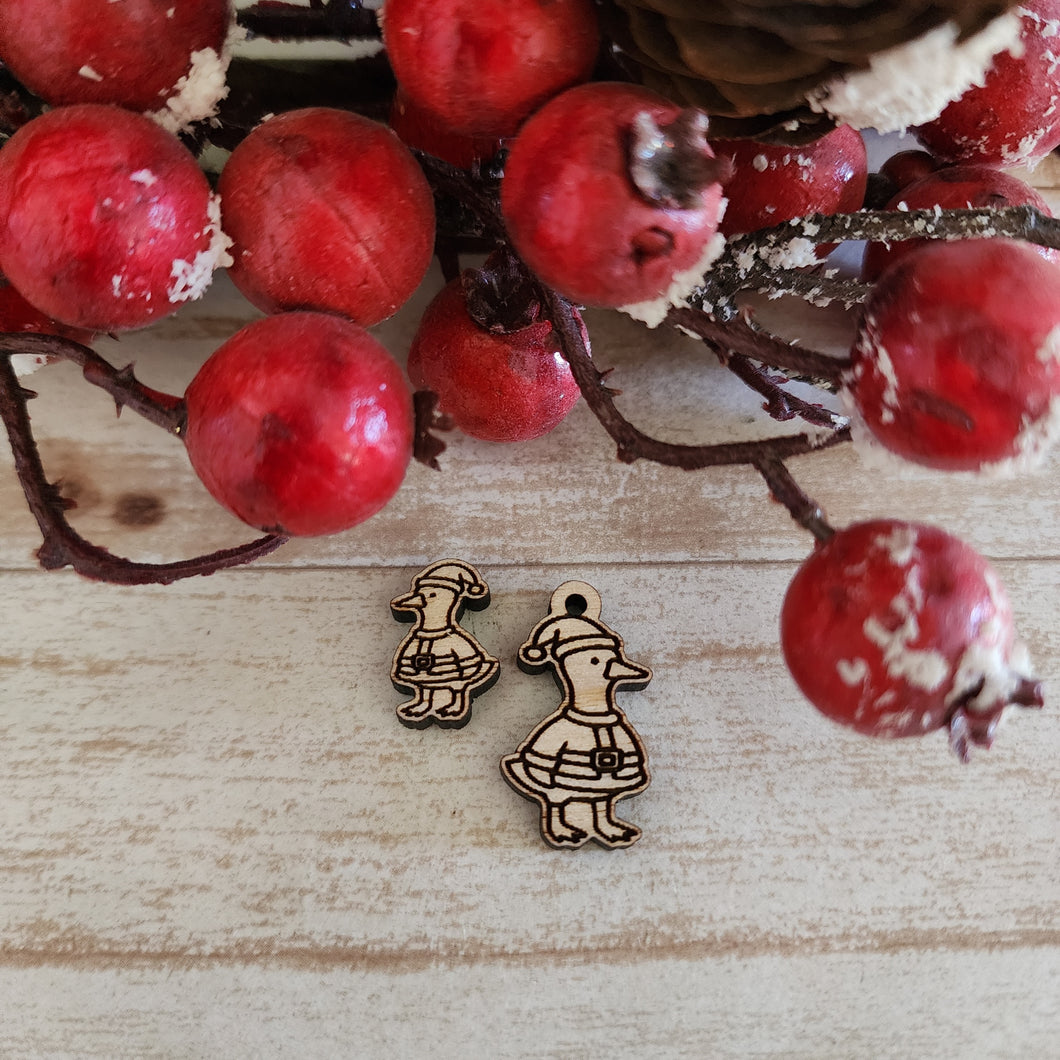 Christmas Santa Duck/Goose Stud & Drop