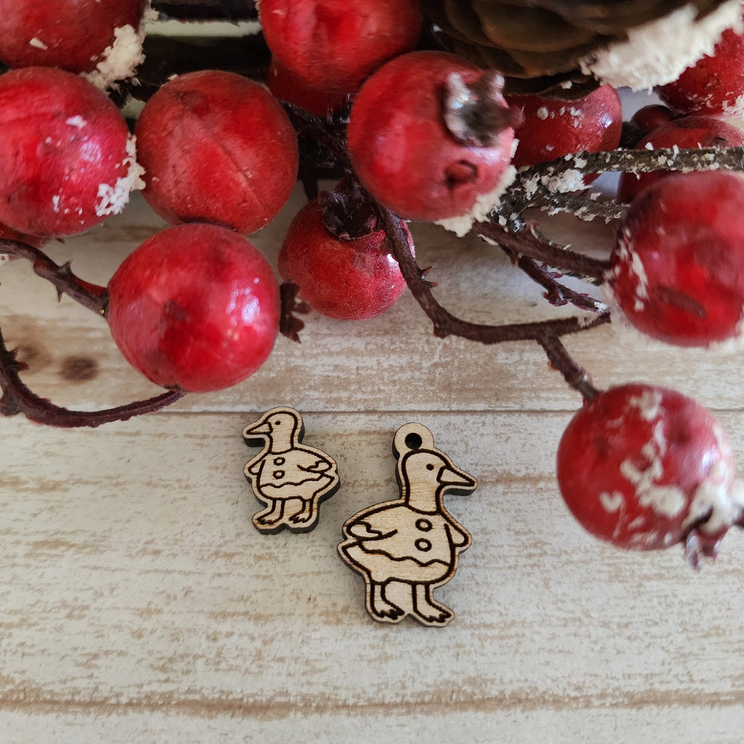 Christmas Gingerbread Duck/Goose Stud & Drop