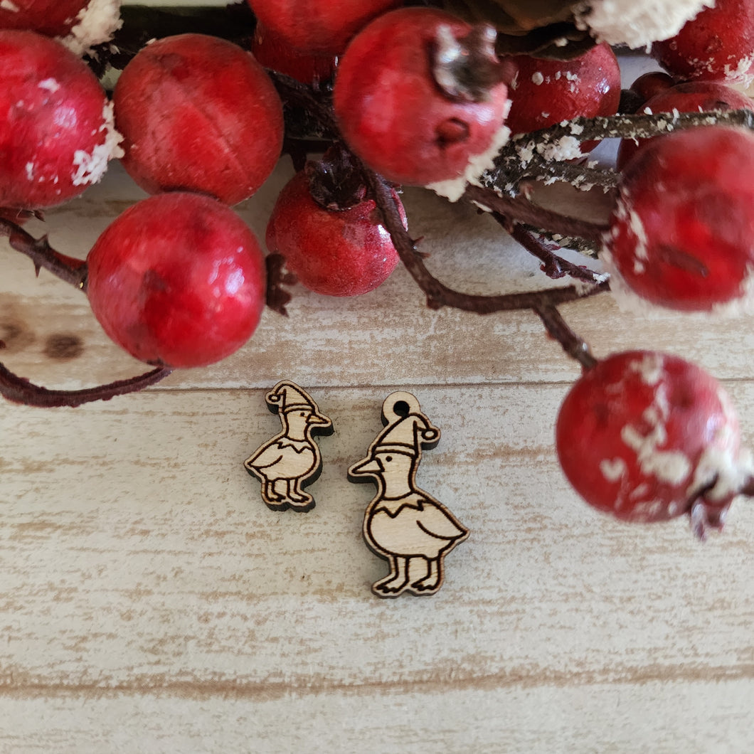 Christmas Elf Duck/Goose Stud & Drop