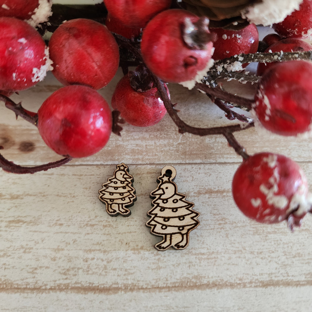Christmas Tree Duck/Goose Stud & Drop