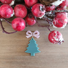 Load image into Gallery viewer, Christmas Acrylic 4 Tier Tree &amp; Bow Drop
