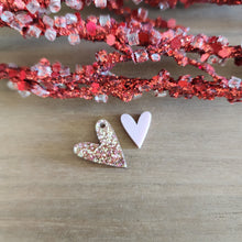 Load image into Gallery viewer, Valentine&#39;s Day Acrylic Dainty Heart Drop &amp; Stud

