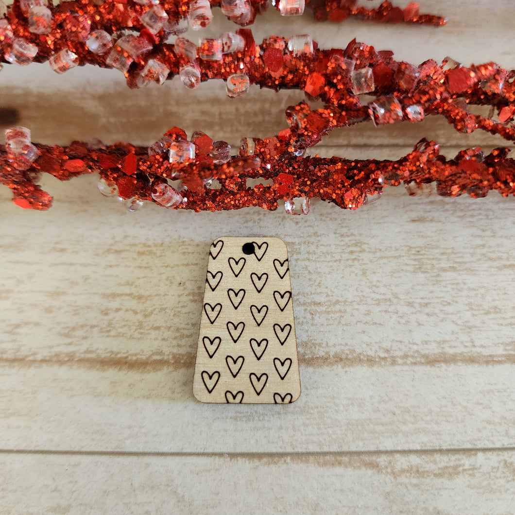 Valentine's Day Tapered Repeating Hearts Drop