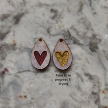 Load image into Gallery viewer, Valentine&#39;s Day Acrylic Engraved Heart Teardrop
