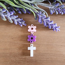 Load image into Gallery viewer, Spring Acrylic Flower, Flower, Cross Triple Drop
