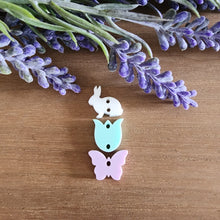 Load image into Gallery viewer, Spring Acrylic Bunny, Tulip, Butterfly Triple Drop
