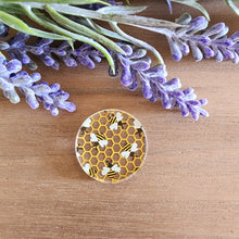 Load image into Gallery viewer, Bees &amp; Honeycomb Patterned Acrylic Drops