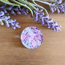Load image into Gallery viewer, Lilac Flowers Patterned Acrylic Drops