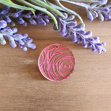 Load image into Gallery viewer, Swirling Roses Patterned Acrylic Drops