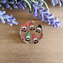 Load image into Gallery viewer, Christmas Gnomes Patterned Acrylic Drops