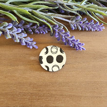 Load image into Gallery viewer, Moon Phases on Silver Mirror Patterned Acrylic Drops