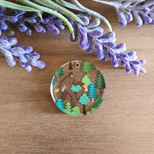 Load image into Gallery viewer, Bigfoot &amp; Trees Patterned Acrylic Drops