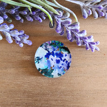 Load image into Gallery viewer, Blueberry Floral Patterned Acrylic Drops