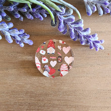 Load image into Gallery viewer, Valentine Gnomes Patterned Acrylic Drops