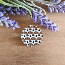 Load image into Gallery viewer, Soccer Balls Patterned Acrylic Drops