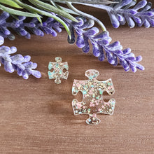 Load image into Gallery viewer, Puzzle Piece Acrylic Stud &amp; Drop
