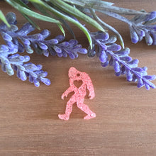 Load image into Gallery viewer, Bigfoot with Cutout Heart Acrylic Drop
