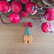 Load image into Gallery viewer, Christmas Acrylic Triple Delicate Bow, Tree, &amp; Gingerbread House Drops
