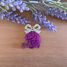 Load image into Gallery viewer, School Spirit Small Bow &amp; Football Helmet Acrylic 2 Piece Drop
